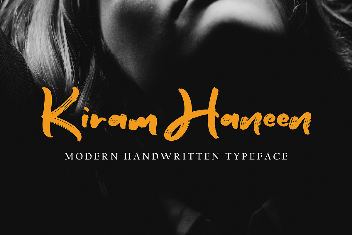 Runtuh, a Handwritten Font by pineungtype