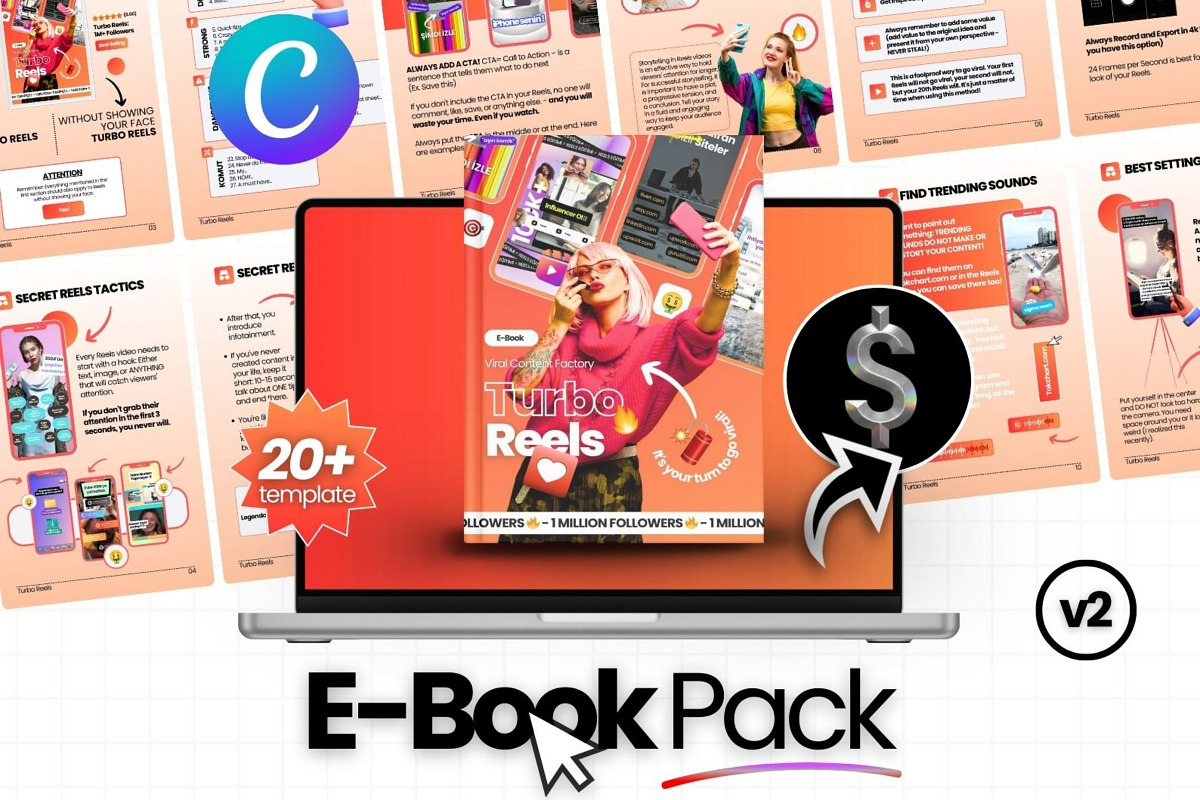 E-Book v2 Canva Templates For IG, a Social Media Template by Virall (Photo 1 of 11)