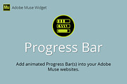Progress Bar Adobe Muse Widget, a Plug-in Add-On by MuseTemplatesPro (Thumbnail 1 of 2)