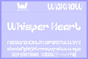Whisper Heart font, a Handwritten Font by weknow (Thumbnail 1 of 8)