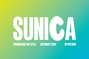 SUNICA, a Sans Serif Font by Pustudio (Thumbnail 1 of 9)