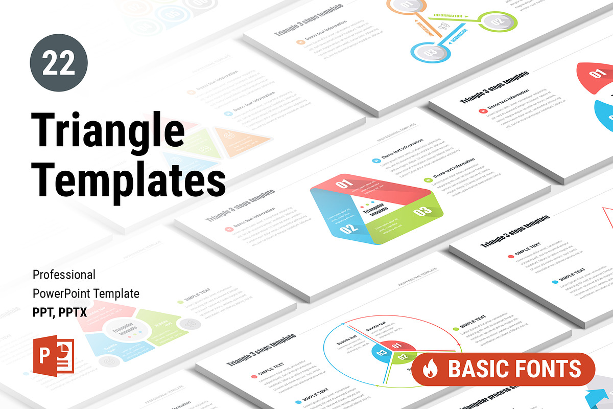 Triangle PowerPoint Templates, a Presentation Template by HiSlide.io