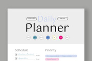 Daily Planner Layout, a Stationery Template by ContestDesign (Thumbnail 2 of 5)
