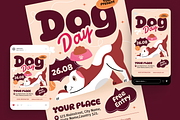 Illustration Dog Day Event Flyer Set, a Flyer Template by Annora Studio (Thumbnail 2 of 6)