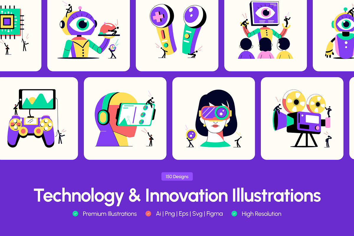 150 Technology and Innovation, a Technology Illustration by Brickclay (Photo 1 of 15)