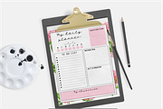 Daily Planner Template, a Stationery Template by mpcprintables (Thumbnail 1 of 3)