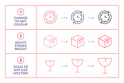 Shipping & Delivery Line Icons, an Outline Icon by Made by Made (Thumbnail 3 of 10)