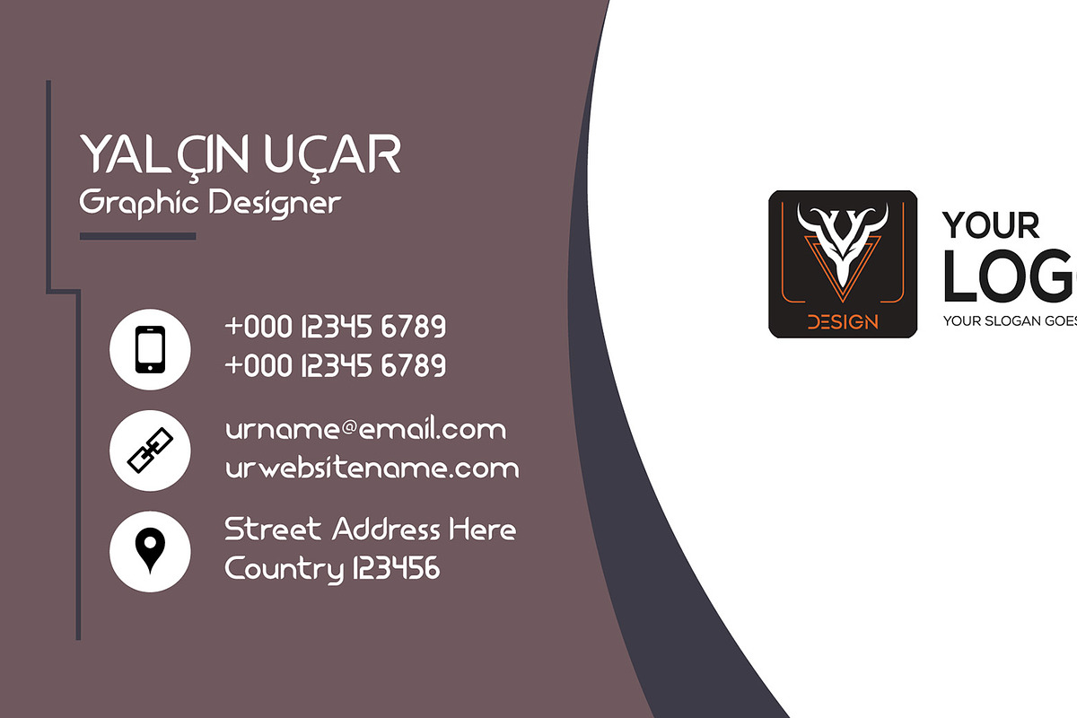Premade Business Card Design, a Business Card Template by YUDesignStore (Photo 3 of 5)