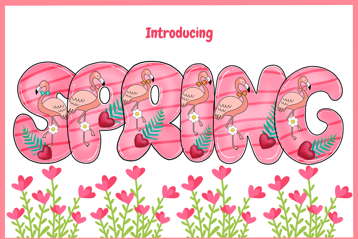 Spring-PNG fonts, a Symbol Font by It me digital art (Photo 1 of 5)