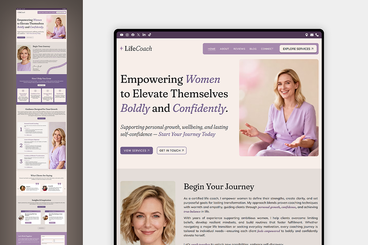 Life Coach Wix Studio Template, a Wix Template by Kitteeh (Photo 9 of 20)