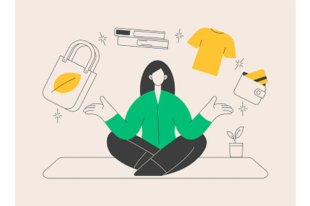 Minimalist lifestyle abstract, a Person Illustration by Visual Generation