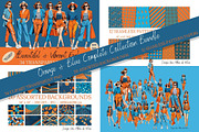 ORANGE & BLUE : COMPLETE COLLECTION, a Person Illustration by Une Affaire de Filles (Thumbnail 1 of 10)