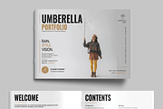 Umbrella Portfolio Brochure Design, a Brochure Template by MightyDesign (Thumbnail 2 of 8)