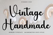 Vintage Handmade, a Handwritten Font by InermediaSTUDIO (Thumbnail 1 of 7)