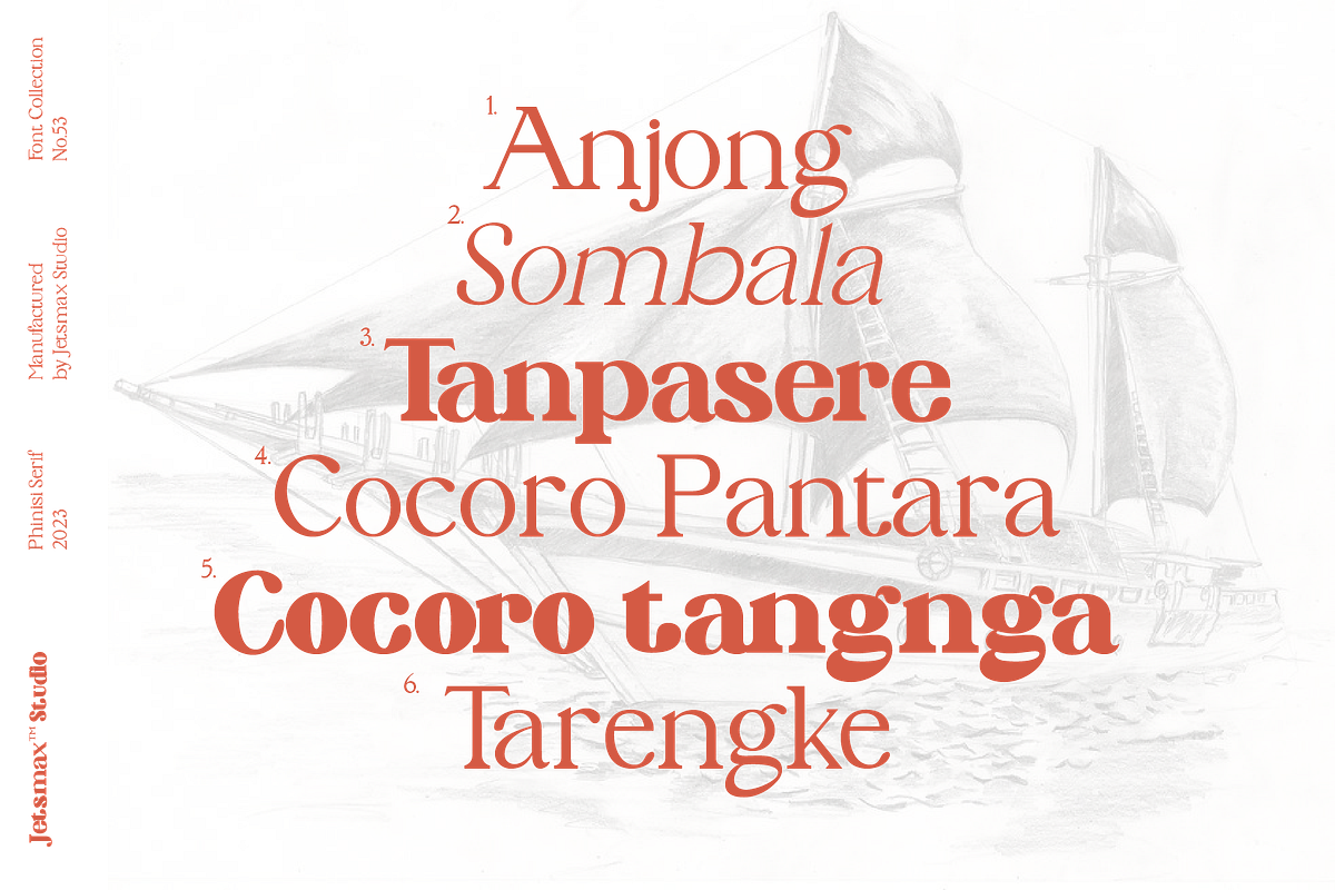 Phinisi Serif, a Font by Jetsmax® Studio (Photo 8 of 10)