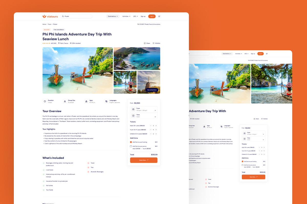 ViaTours — Tour Agency HTML Template, a HTML Template by CreativeLayerss (Photo 3 of 3)