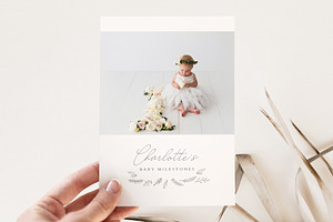 Baby Milestone Card Template