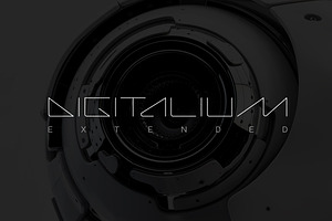 Digitalium Future Web Font, a Sans Serif Font by Sentavio