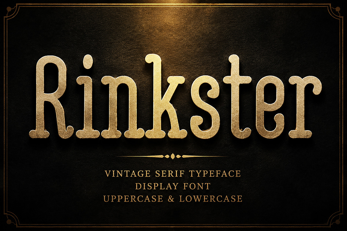 Rinkster - Vintage Serif Font, a Serif Font by Wow Magic (Photo 3 of 4)
