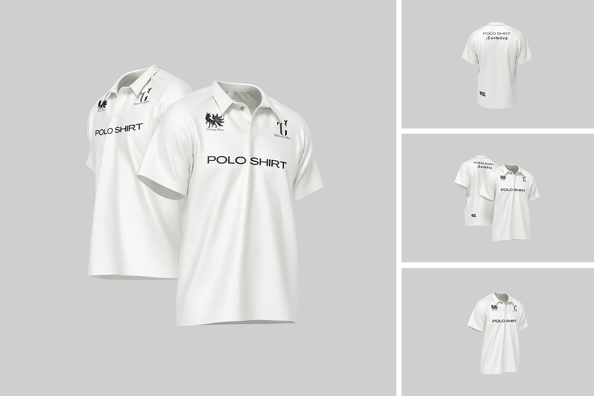 Polo Shirt Mockup, a Shirt Mockup by Pikachudesign (Photo 1 of 5)
