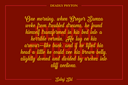 Deadly Phyton Combo, a Serif Font by Subqi Std (Thumbnail 9 of 14)
