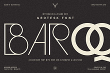 Baroque Grotesk - Ligature Rich Font