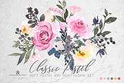 Watercolor Flowers: CLASSIC PASTEL, a Graphic by SmallHouseBigPony (Thumbnail 18 of 18)