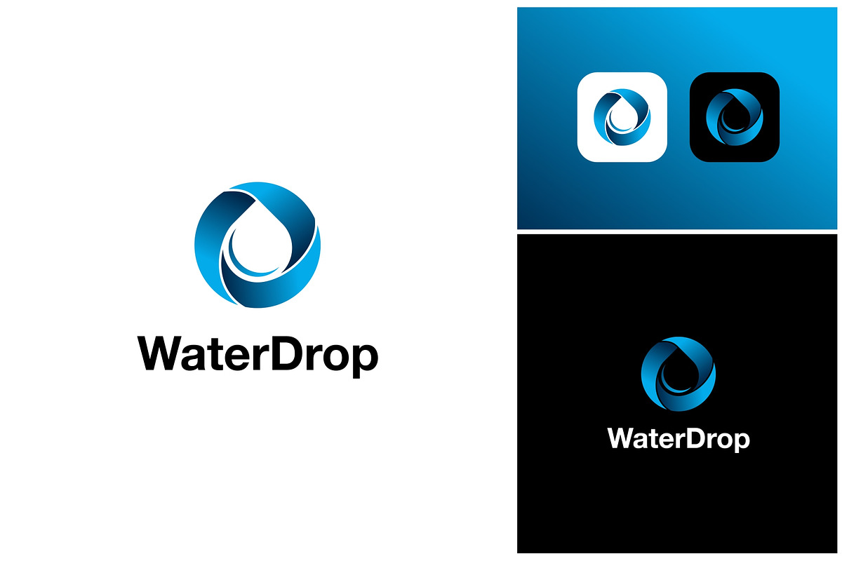 Water Drop Circle Colorful Logo, a Branding & Logo Template by ika trisiana