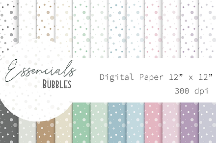 Digital Paper - Essencials: Blubbles
