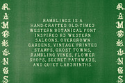 Ramblings Hand Crafted Western Font, a Serif Font by Madeline ODonoghue Design (Thumbnail 5 of 8)