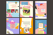 Pinelope Playful Instagram Templates, a Social Media Template by rainbojelia (Thumbnail 9 of 18)