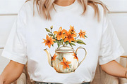 Watercolor Orange Cottage Life Clipa, an Illustration by designcity5 (Thumbnail 3 of 5)