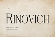 Rinovich | Display Serif Font, a Serif Font by gracetype_studio (Thumbnail 1 of 12)