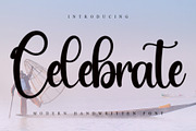 Celebrate, a Script Font by FreshTypeINK (Thumbnail 1 of 7)