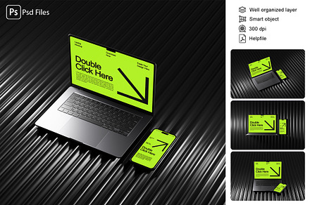 Laptop And Phone Mockup