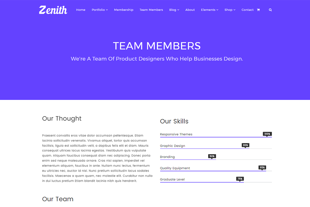Zenith - Responsive WordPress Theme, a WordPress Template by Visualmodo