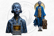 Dream Drifters Surreal Cliparts, a Person Illustration by ThatsDesignArt (Thumbnail 6 of 15)