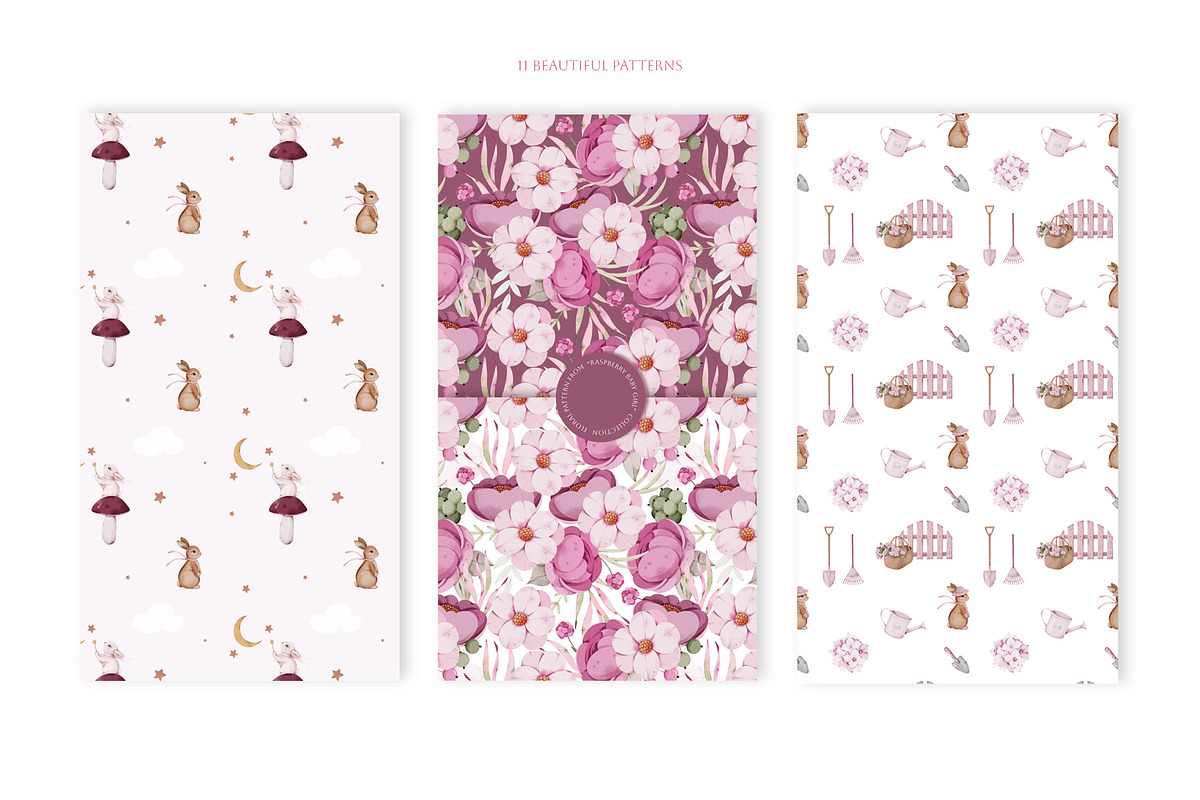 The pink world of baby girl set, an Illustration by nathalieclaire (Photo 13 of 16)