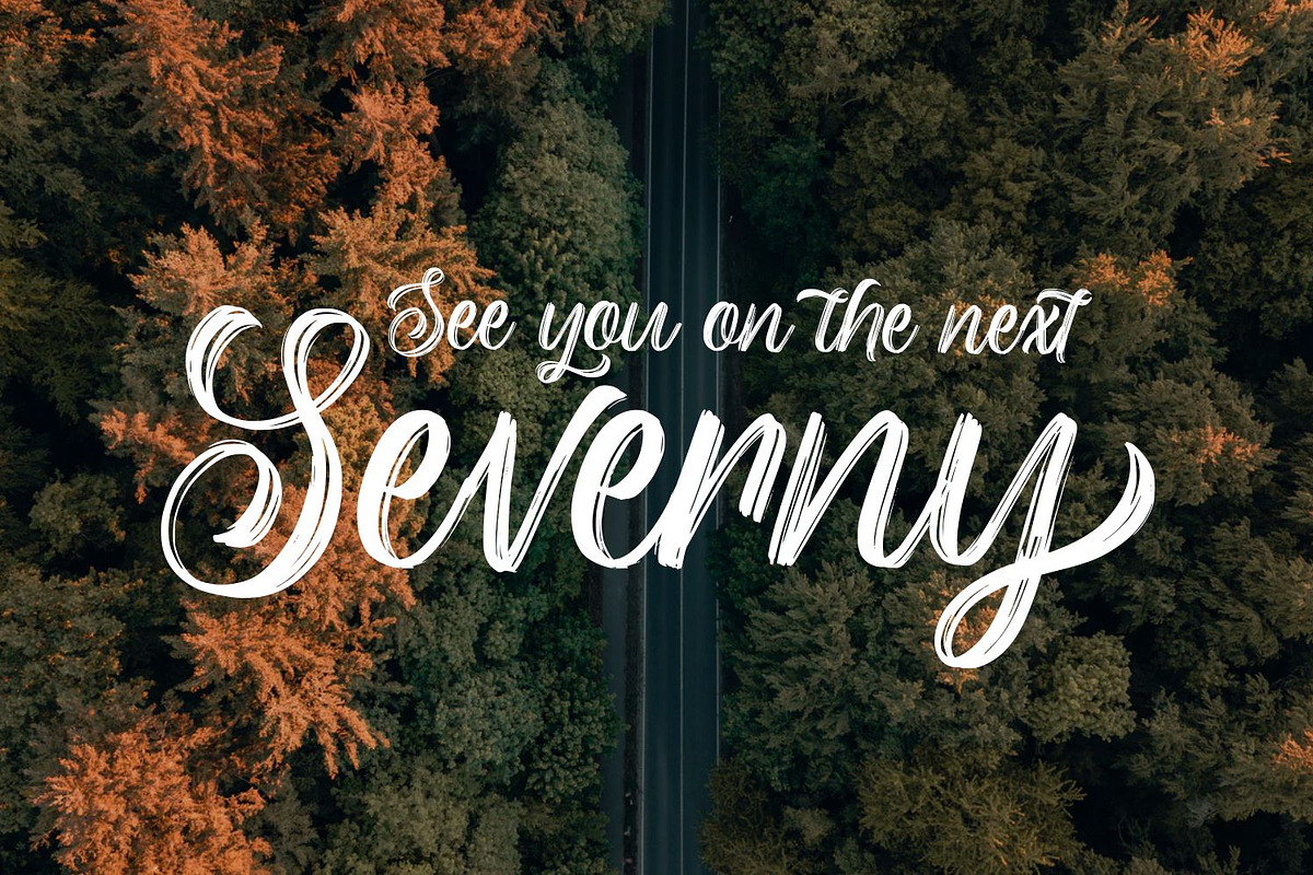 Backrush - Handbrush Script Font preview 2
