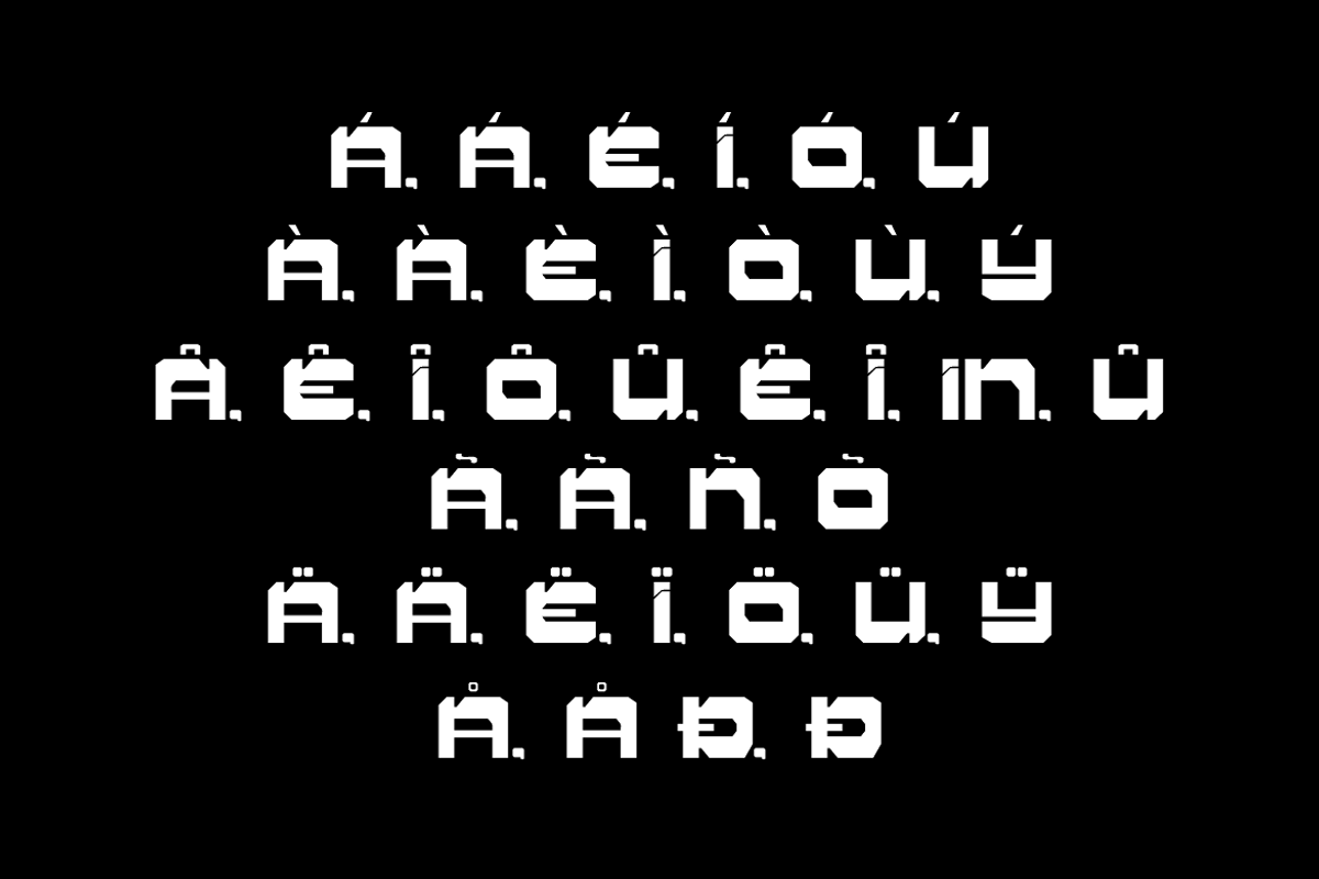 Ironga - Futuristic Font, a Sans Serif Font by QR Design Studio (Photo 6 of 11)