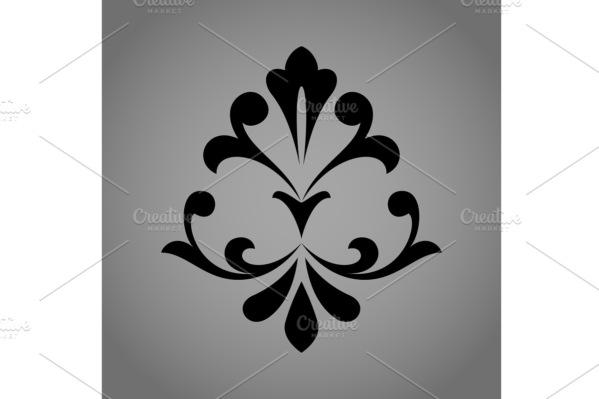 Damask graphic ornament. Floral, an Illustration by RODINA (Photo 1 of 3)