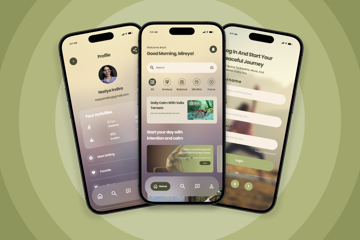 Tranquess – Yoga & Meditation App, an App Template by twinstd (Photo 4 of 5)