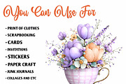 Spring Flowers Sublimation Clipart, an Illustration by CreationArt (Thumbnail 4 of 7)
