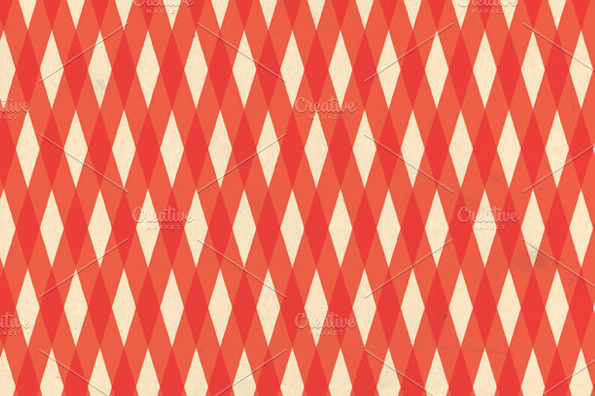 Red Background Vintage Patterns LOVE preview 5