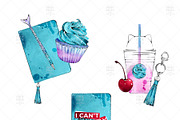 Pink Blue Nursery Cherry Clip Art, an Illustration by Frou Fou Craft (Thumbnail 3 of 8)