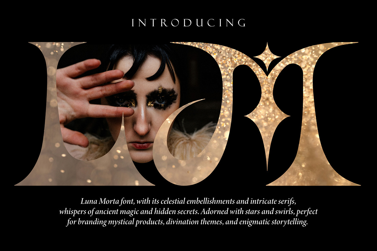 Luna Morta Mystical Luxury Serif, a Serif Font by Struvictory.art (Photo 2 of 9)