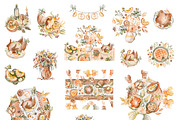 Thanksgiving Watercolor Collection, an Object Graphic by LenArt (Thumbnail 5 of 14)