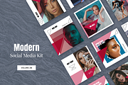 Modern Social Media Kit (Vol. 28), a Social Media Template by uispot (Thumbnail 1 of 3)