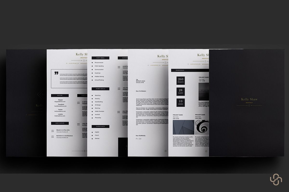 Gamma Resume Template, a Resume Template by Nina Shaw (Photo 7 of 7)