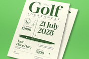 Serif Golf Tournament Flyer Set, a Flyer Template by graphicook (Thumbnail 2 of 3)